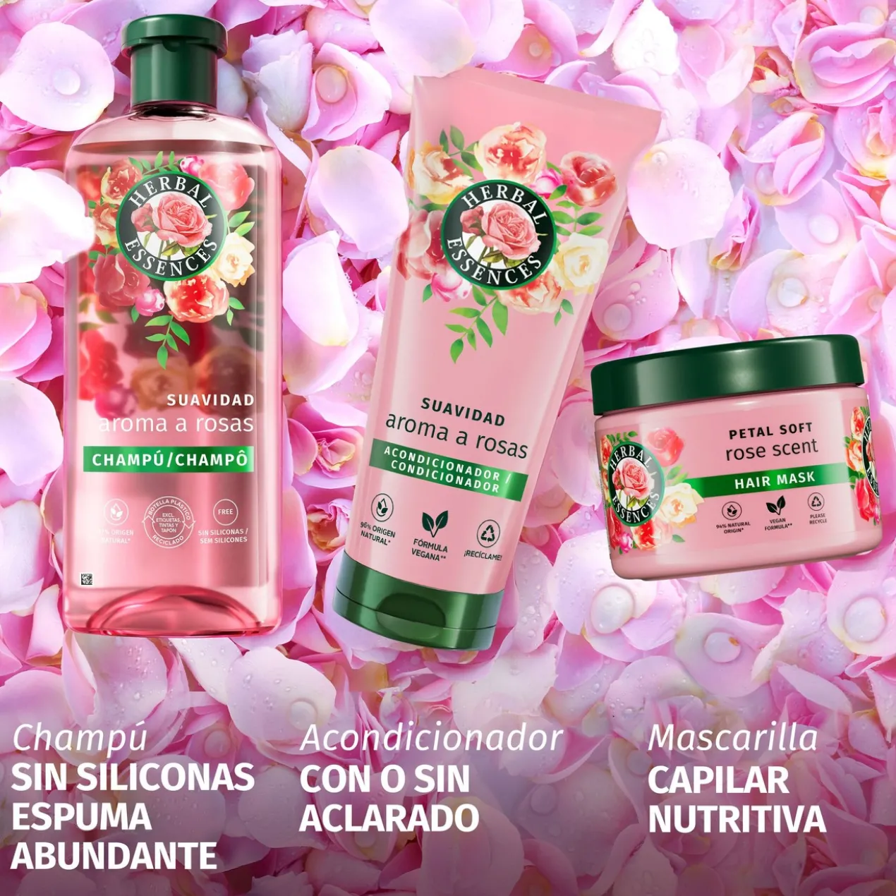Champô Aroma a Rosas