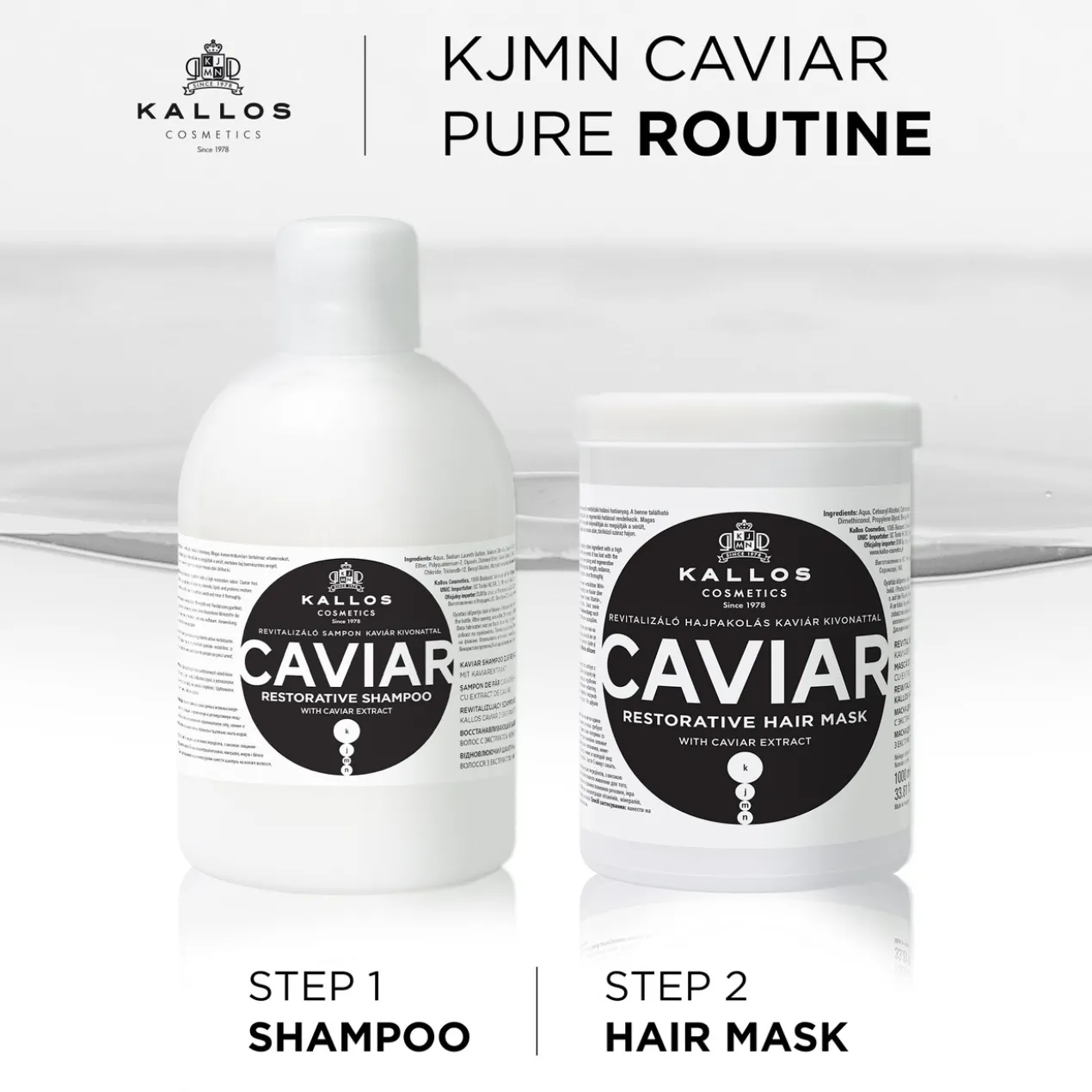 Champô com Extrato de Caviar