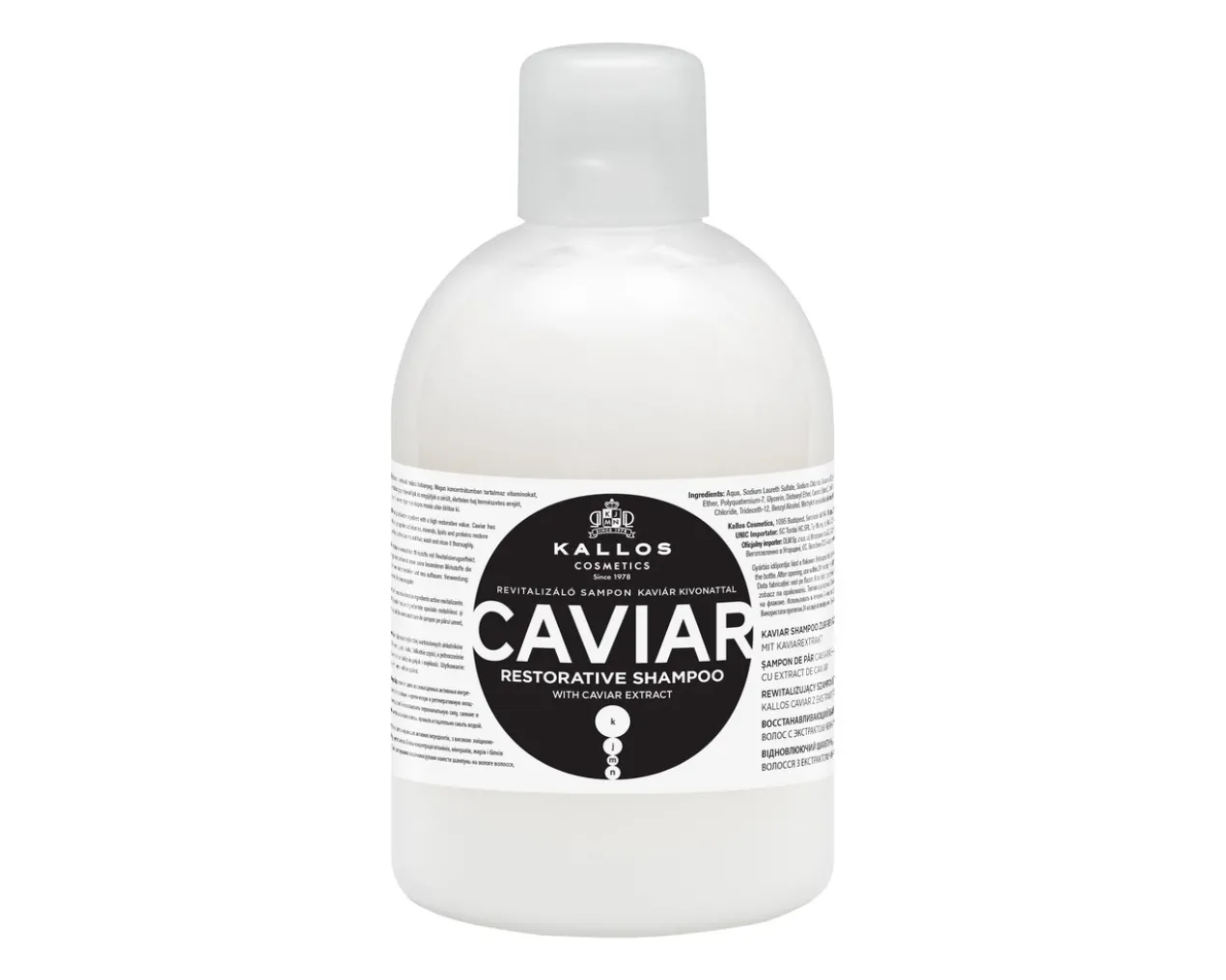 Champô com Extrato de Caviar