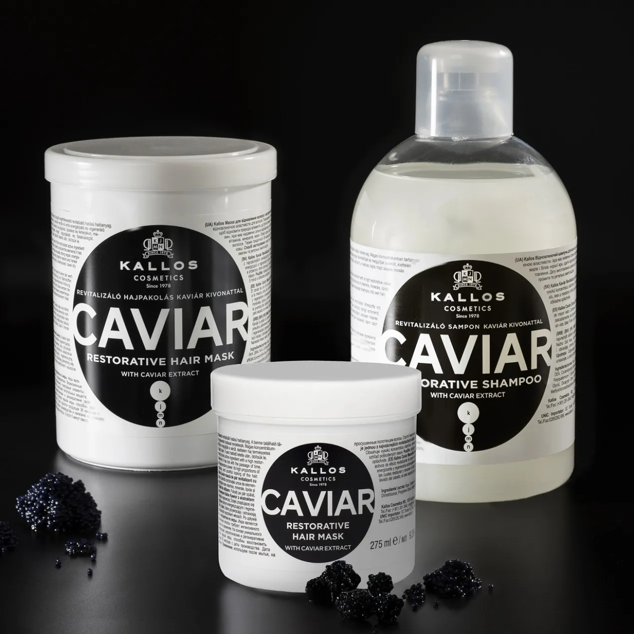Champô com Extrato de Caviar