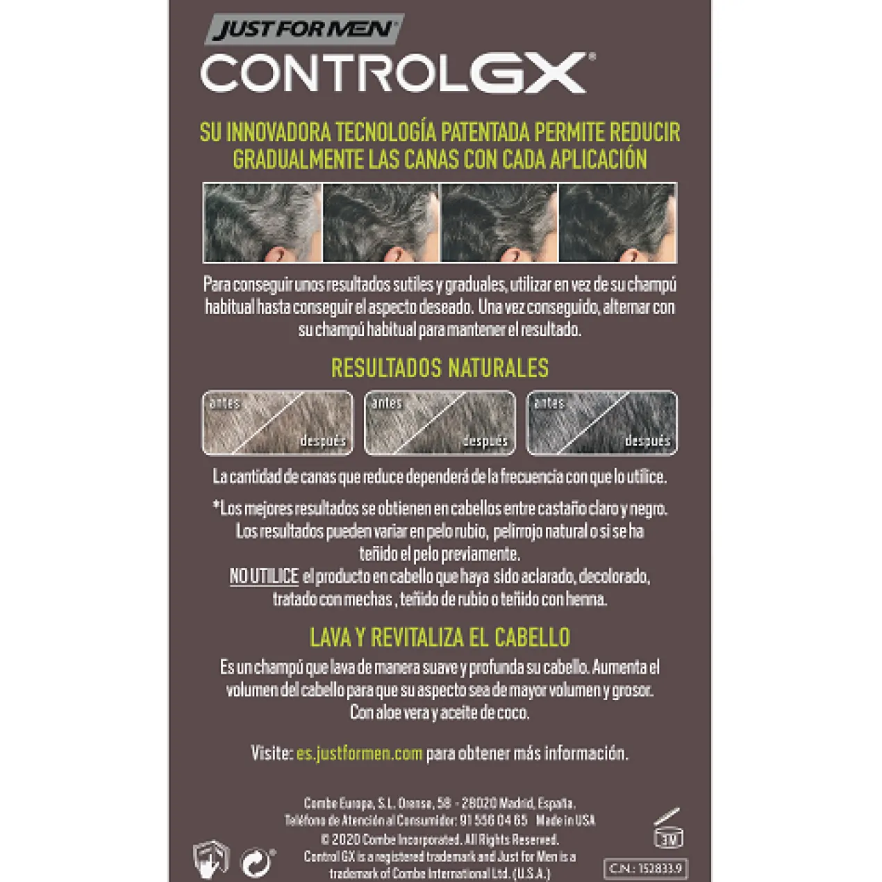 Champô Control GX Redutor de Cabelos Brancos