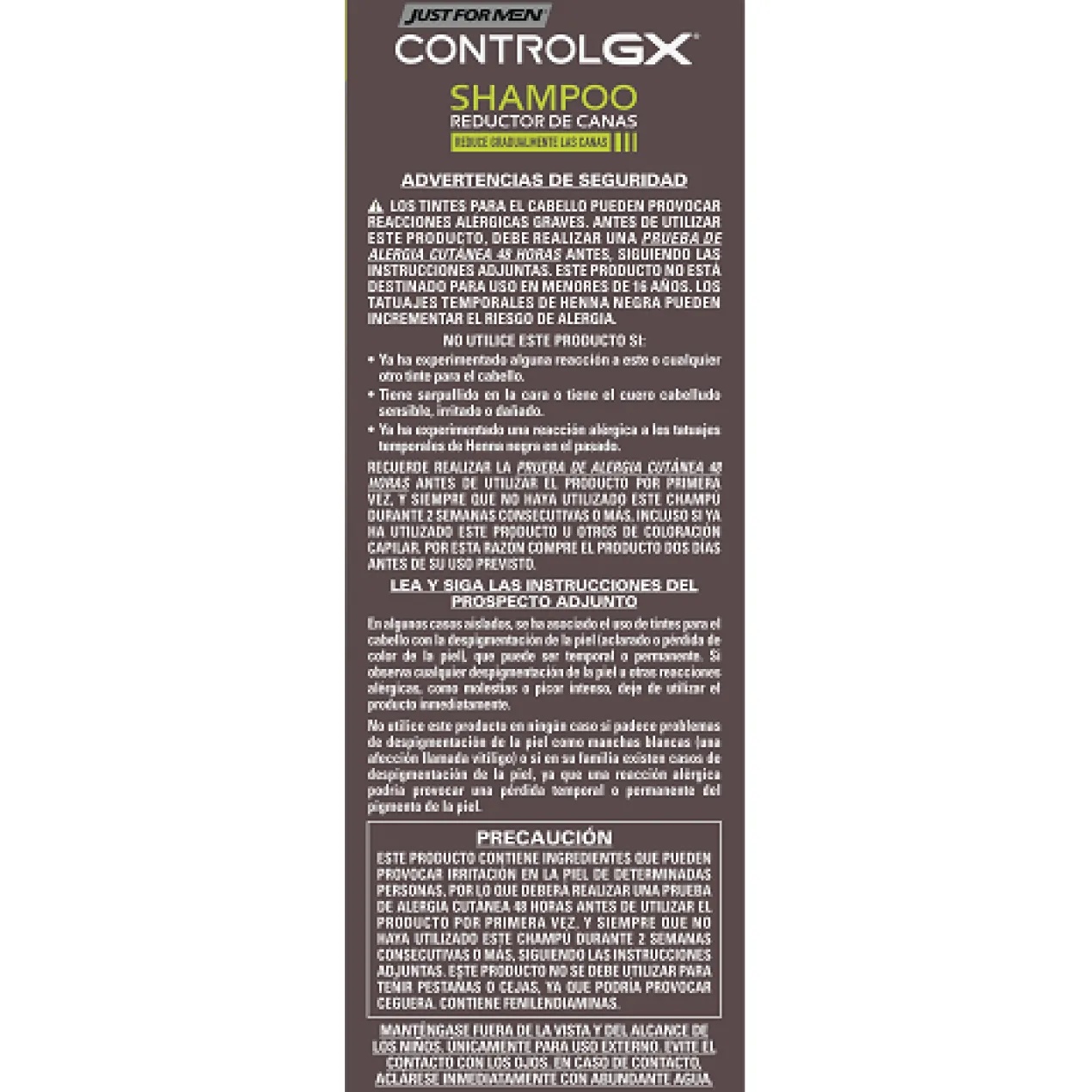 Champô Control GX Redutor de Cabelos Brancos