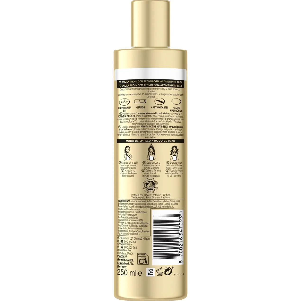 Champô Miracle Suave e Liso Active Nutri-Plex Pro-V