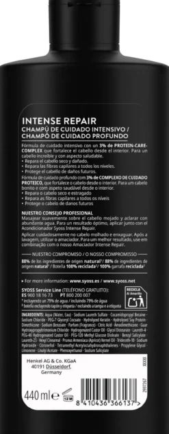 Champô para Cabelos Danificados SalonPlex Repair