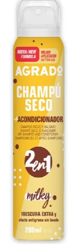 Champô Seco 2em1 Amaciador Spray Milky