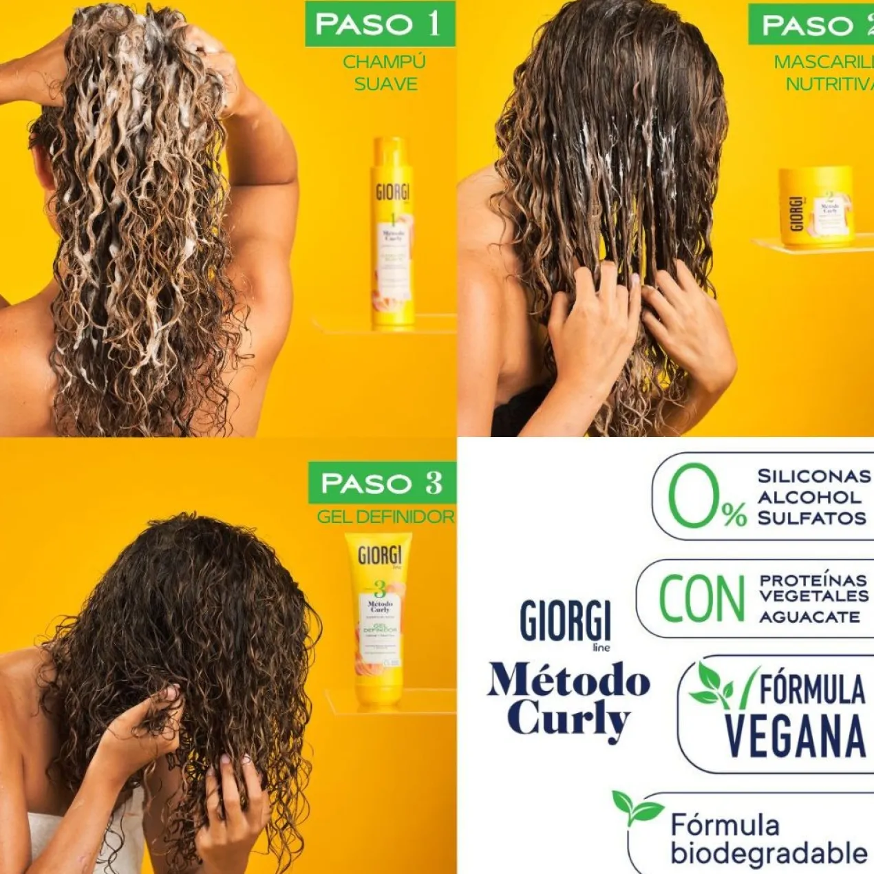Champô Suave Método Curly Passo 1