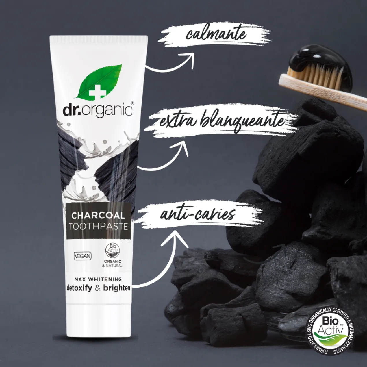 Charcoal Pasta de Dentes Branqueadora