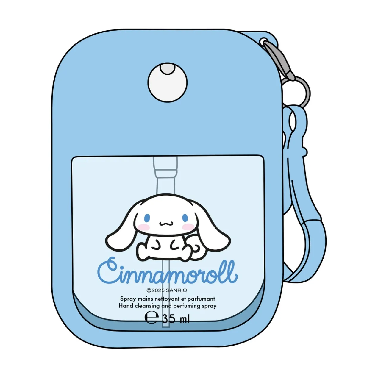 Cinnamoroll Spray de Limpeza e Perfume para Mãos + Capa de Silicone