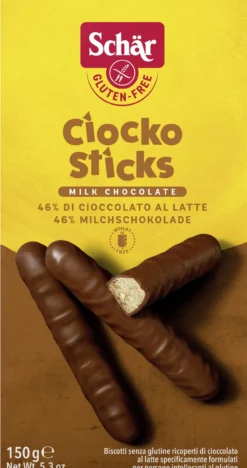 Ciocko Sticks Bolachas de Chocolate de Leite sem Glúten