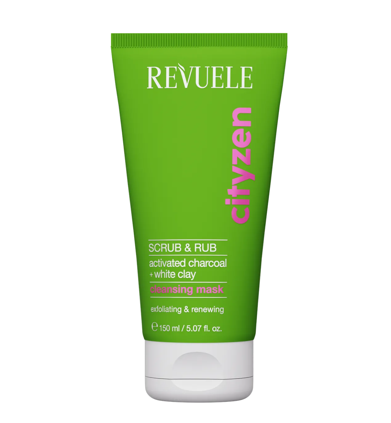 Cityzen Scrub & Rub Cleansing Mask Carvão Ativo + Argila Branca