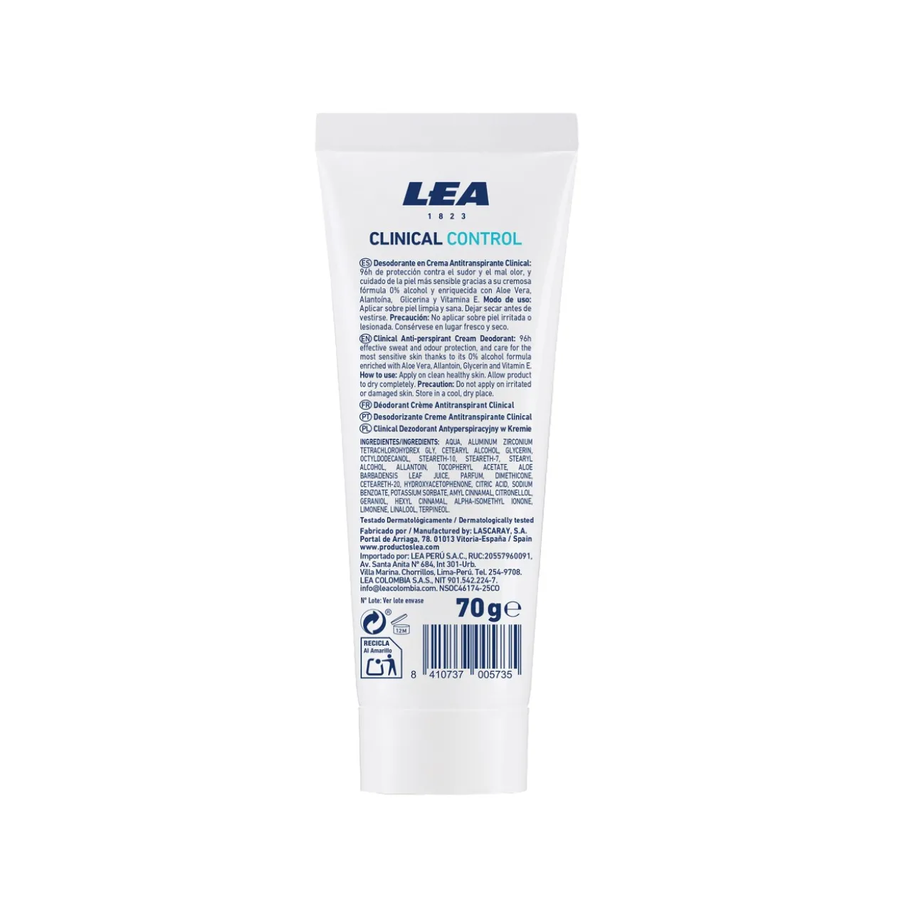Clinical Control Desodorizante em Creme Tubo
