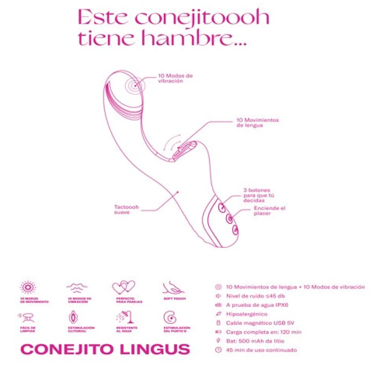 Coelhinho Lingus Vibrador
