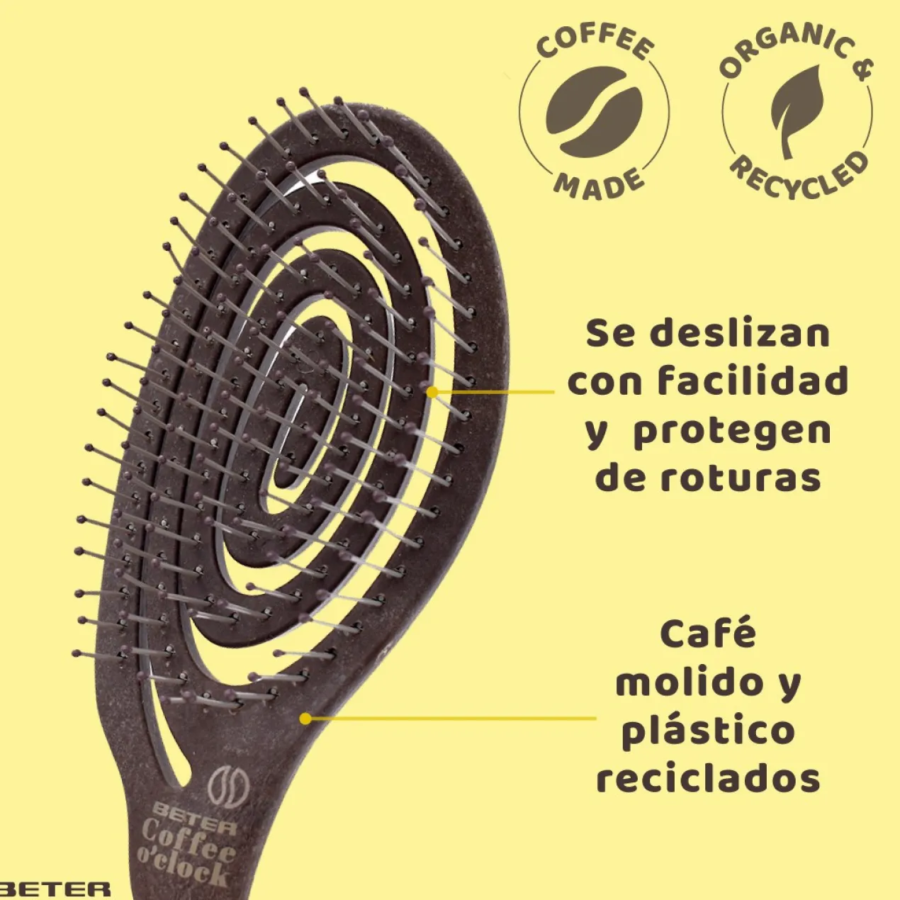 Coffee O'clock Escova Desembaraçadora