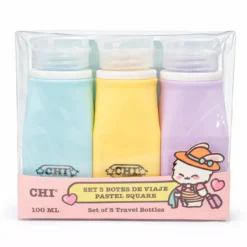 Coffret 3 Frascos de Viagem Pastel Square 100ML