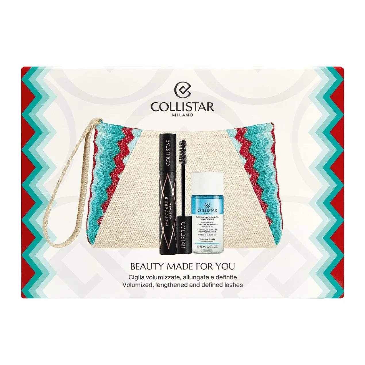 Coffret Impeccabile Máscara de Pestanas + Solução Bifásica Desmaquilhante Olhos e Lábios