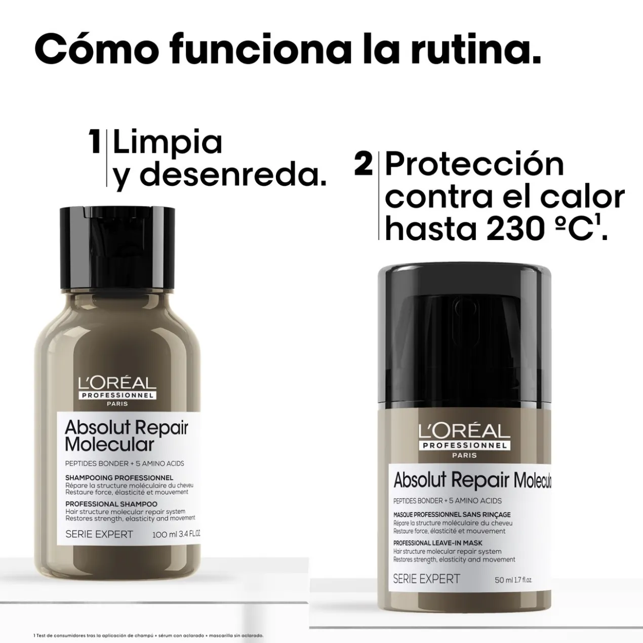 Coffret 2 Minis Absolut Repair Molecular Champô+Máscara