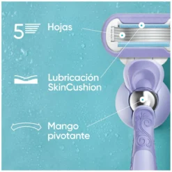 Coffret Nécessaire + Venus Extra Smooth Swirl Máquina de Barbear + 2 Recargas + Suporte