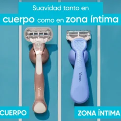 Coffret Nécessaire + Venus Máquina de Barbear e Recargas Zona Íntima + Suporte