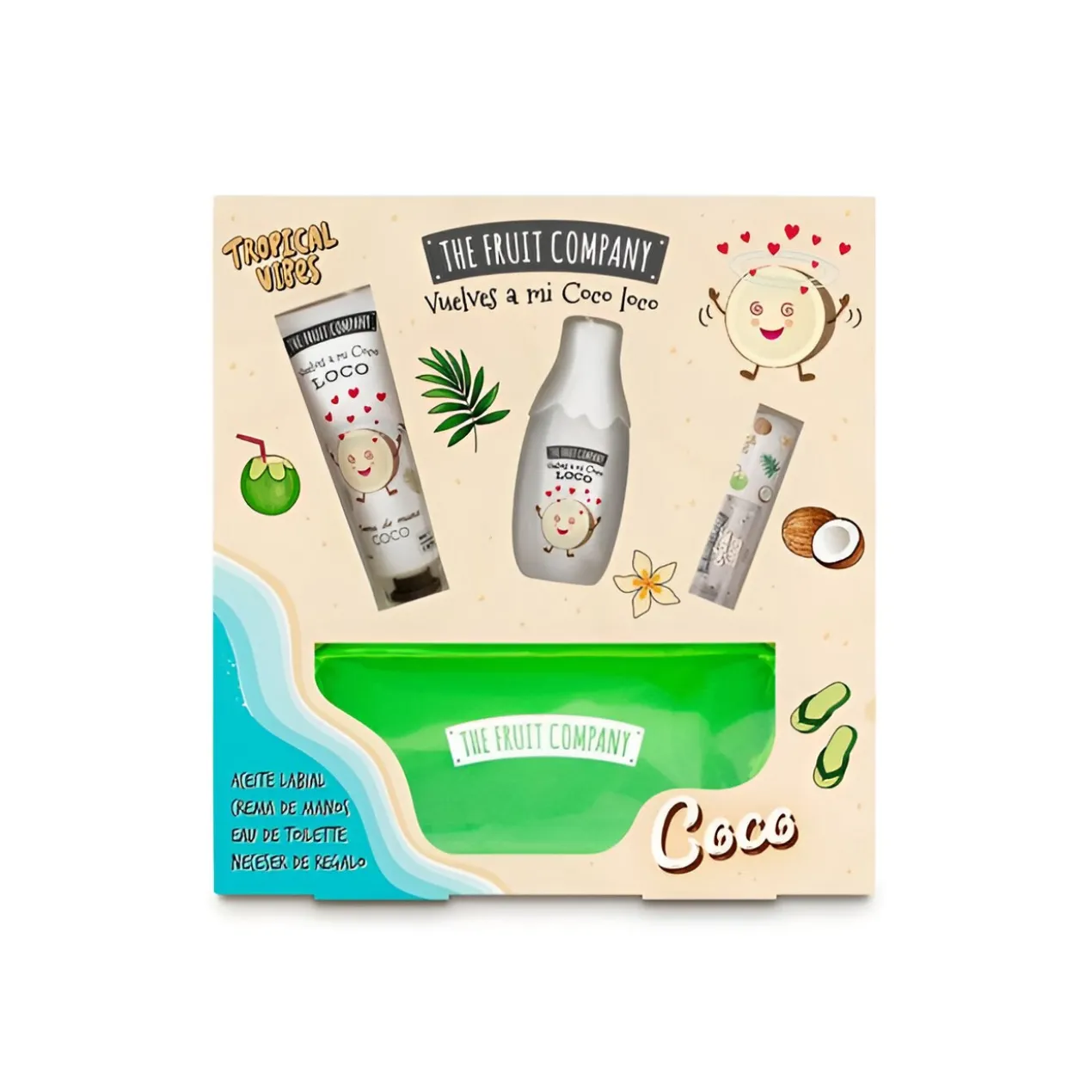 Coffret Summer Coco EDT + Creme de Mãos + Óleo Labial + Nécessaire