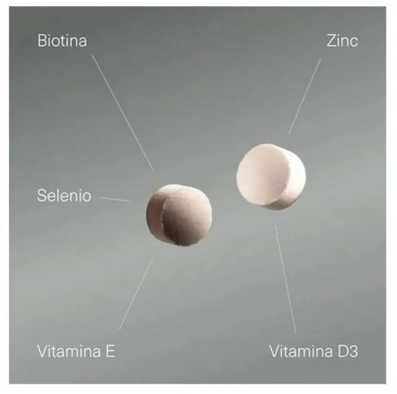 Comprimidos Biotina Complex 12000 mcg Zinco Selénio Vitaminas D3 & E