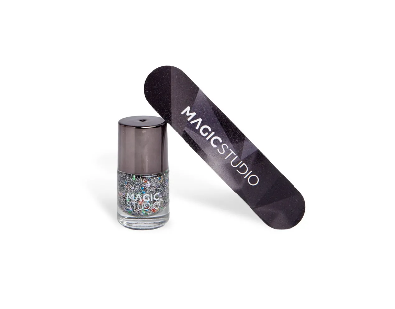 Conjunto Black Crystals Verniz + Lima de Unhas