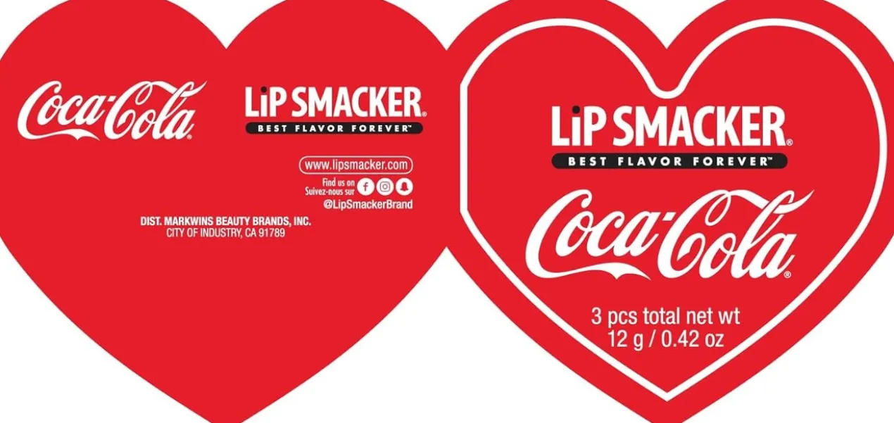Conjunto Bálsamos Labiais Coca-Cola Heart