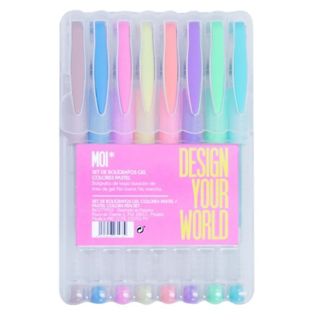 Conjunto 8 Canetas Gel de Cores Pastel