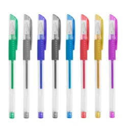 Conjunto 8 Canetas Gel de Cores Metalizadas