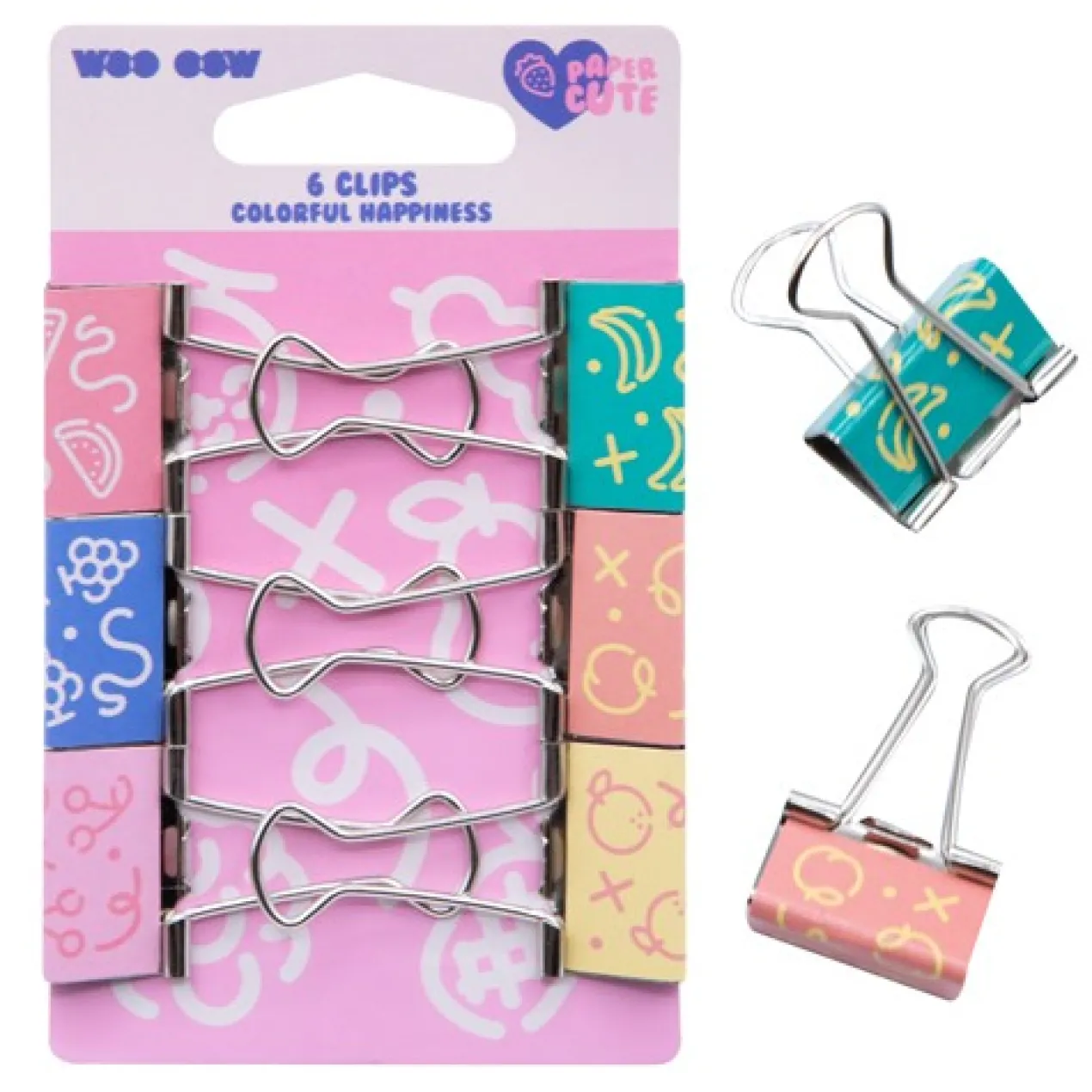 Conjunto 6 Clips Colorful Happiness