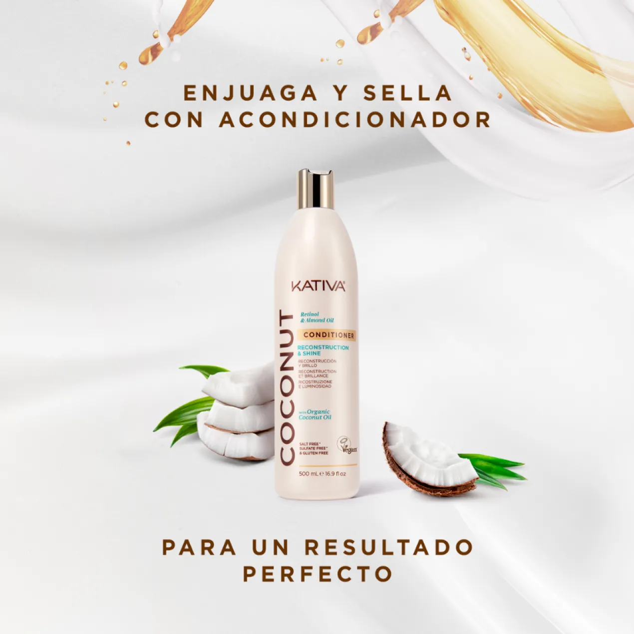 Conjunto Coconut & Argan Oil Hair Cocktail Nutri-Reconstrução