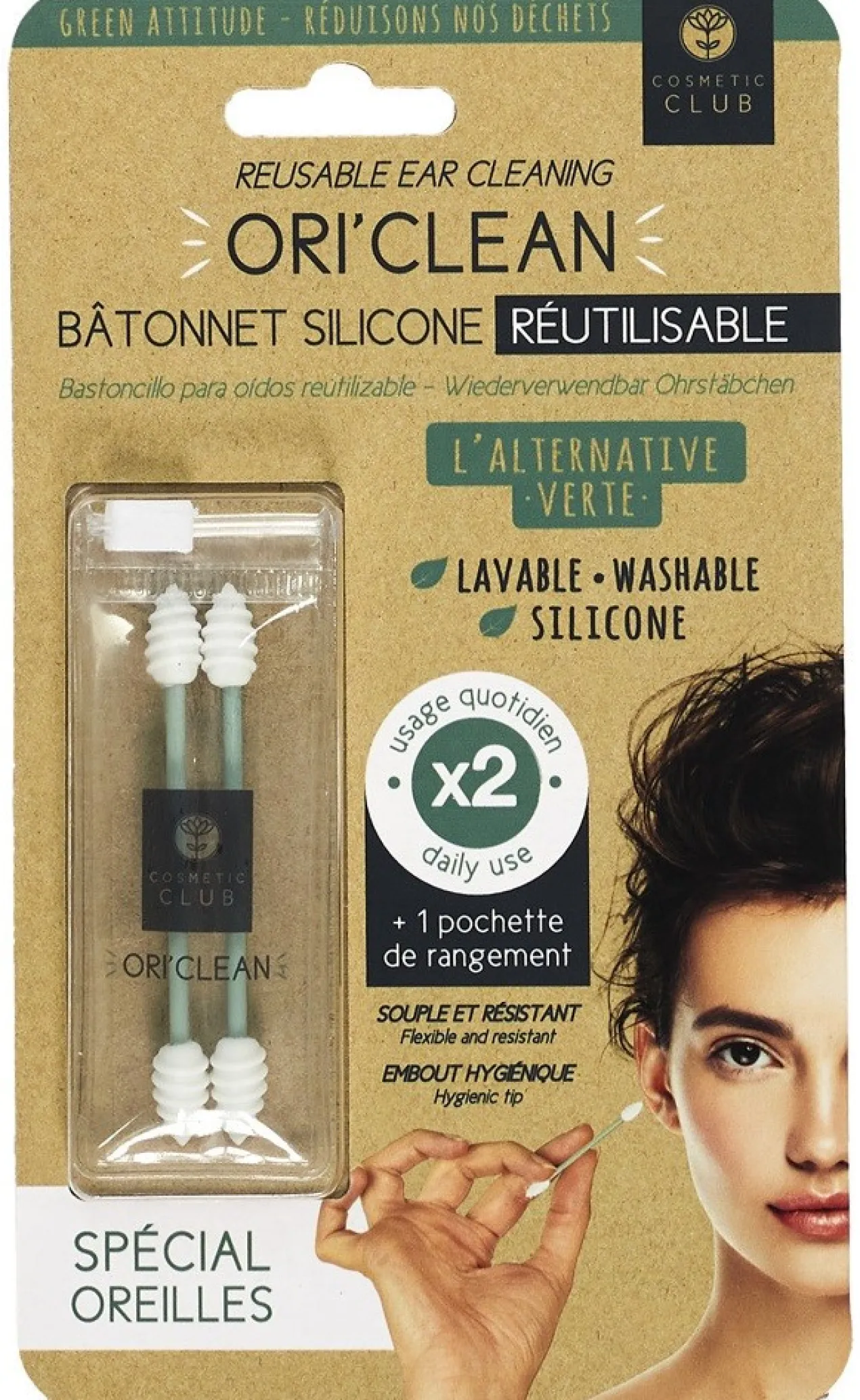 Conjunto 2 Cotonetes Reutilizáveis