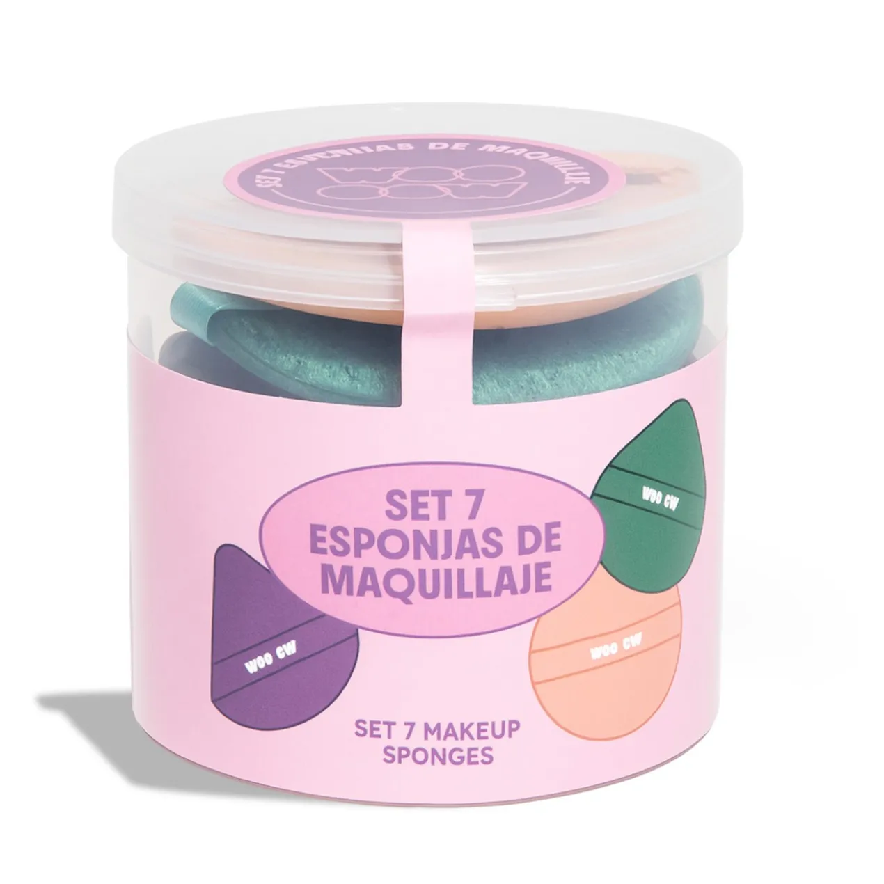 Conjunto de 7 Esponjas de Maquilhagem