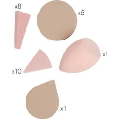 Conjunto de Esponjas de Maquilhagem Compactas e Práticas