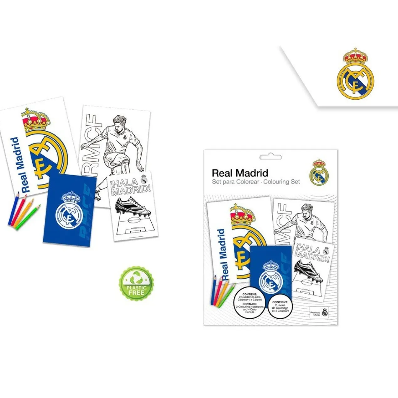 Conjunto de Pintura com Caderneta Real Madrid