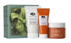 Conjunto de presente Trio Espuma Facial, Máscara e Hidratante Mini Ginzing