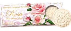 Conjunto de Sabão Artesanal com Aroma a Rosas