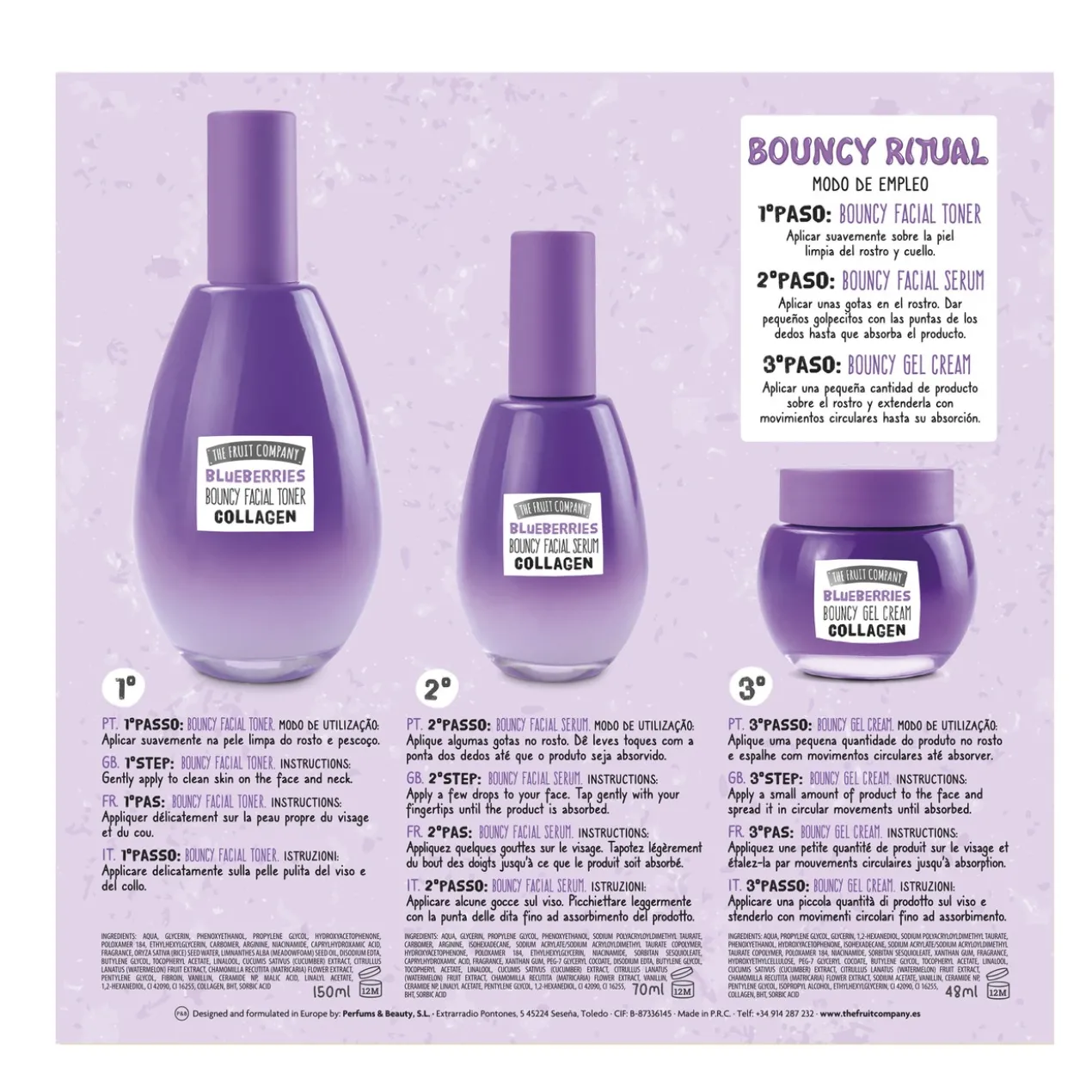 Conjunto de Tratamento Facial Amoras