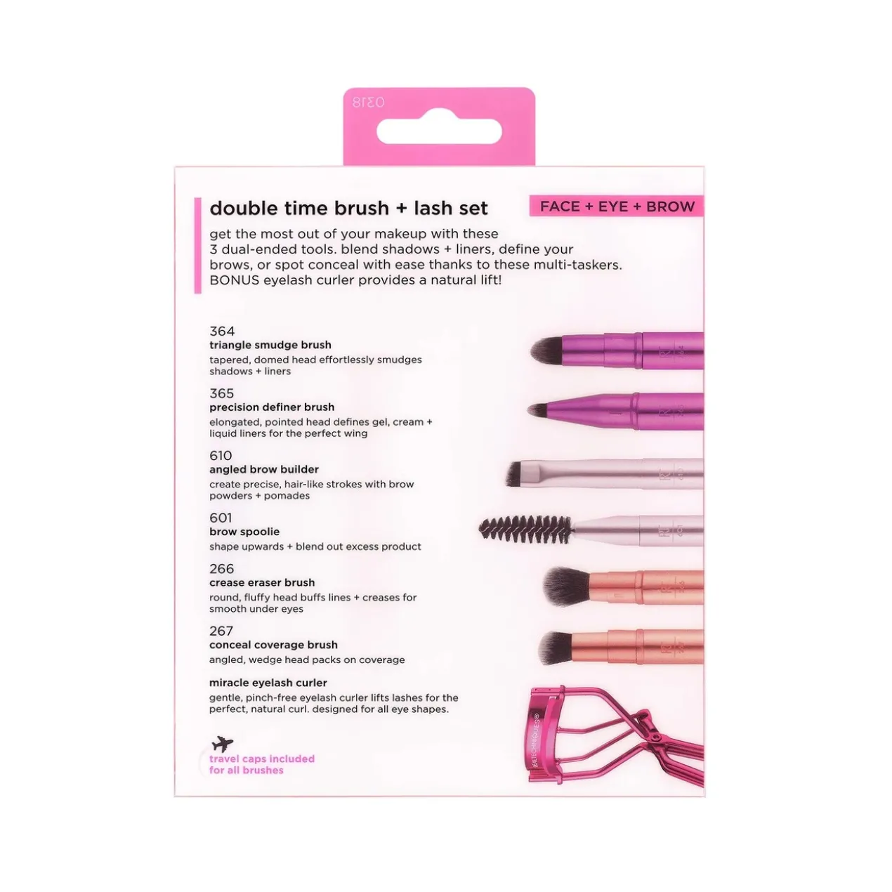 Conjunto Double Time Brush + Revirador de Pestanas