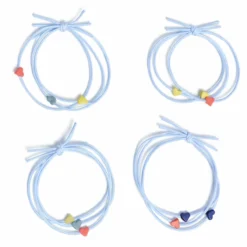 Conjunto 4 Elásticos Wavy Hearts