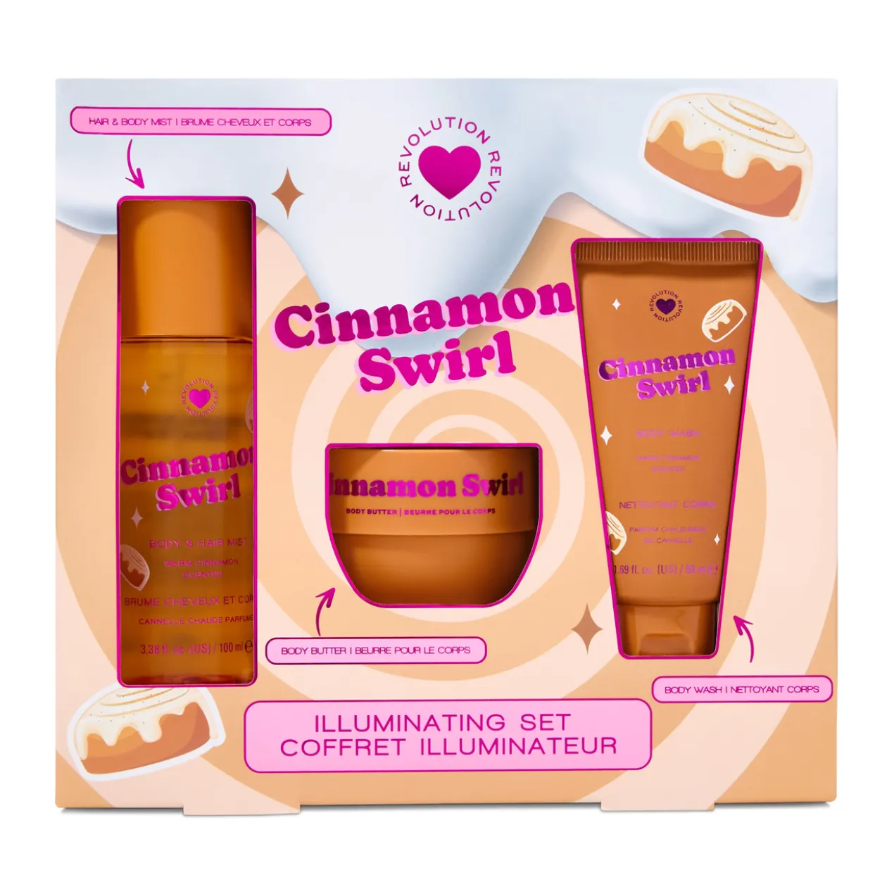Conjunto Iluminador Cinnamon Swirl