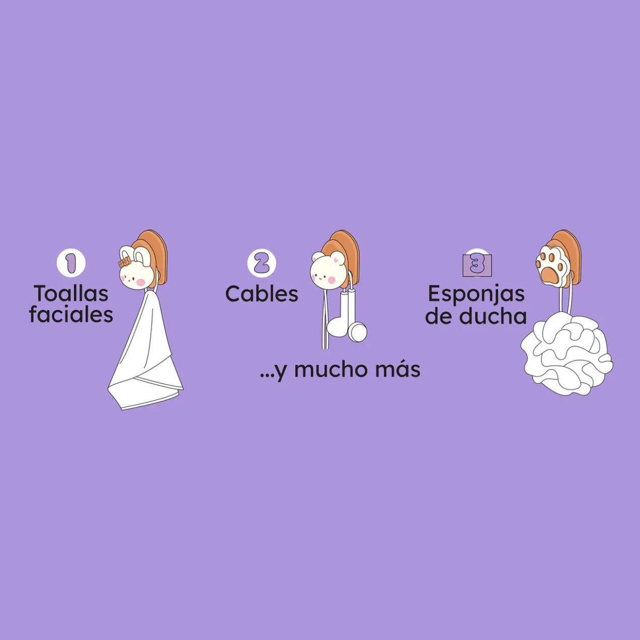 Conjunto 3 Organizadores Cutie Pets