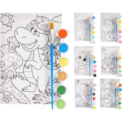 Conjunto Tela + Tintas