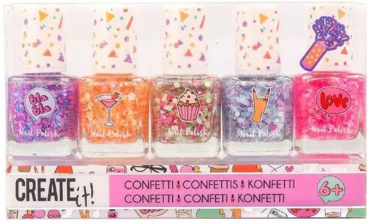 Conjunto Vernizes de Unhas Confete Create It!