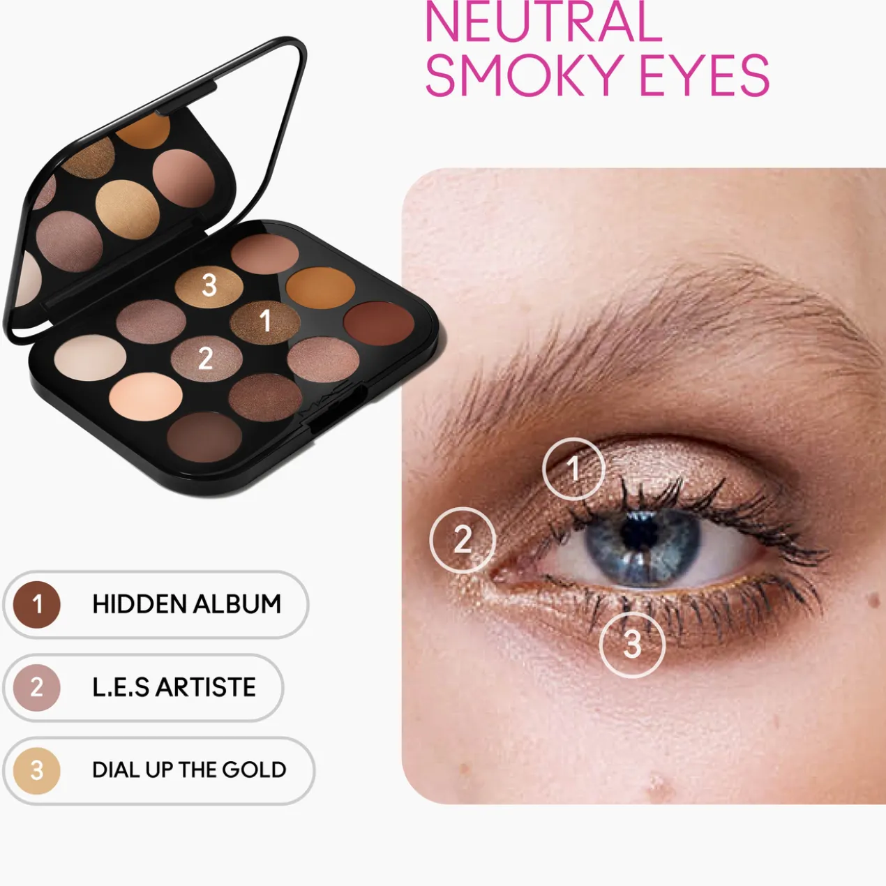 Connect In Colour Eye Unfiltered Nudes Paleta de sombras de olhos