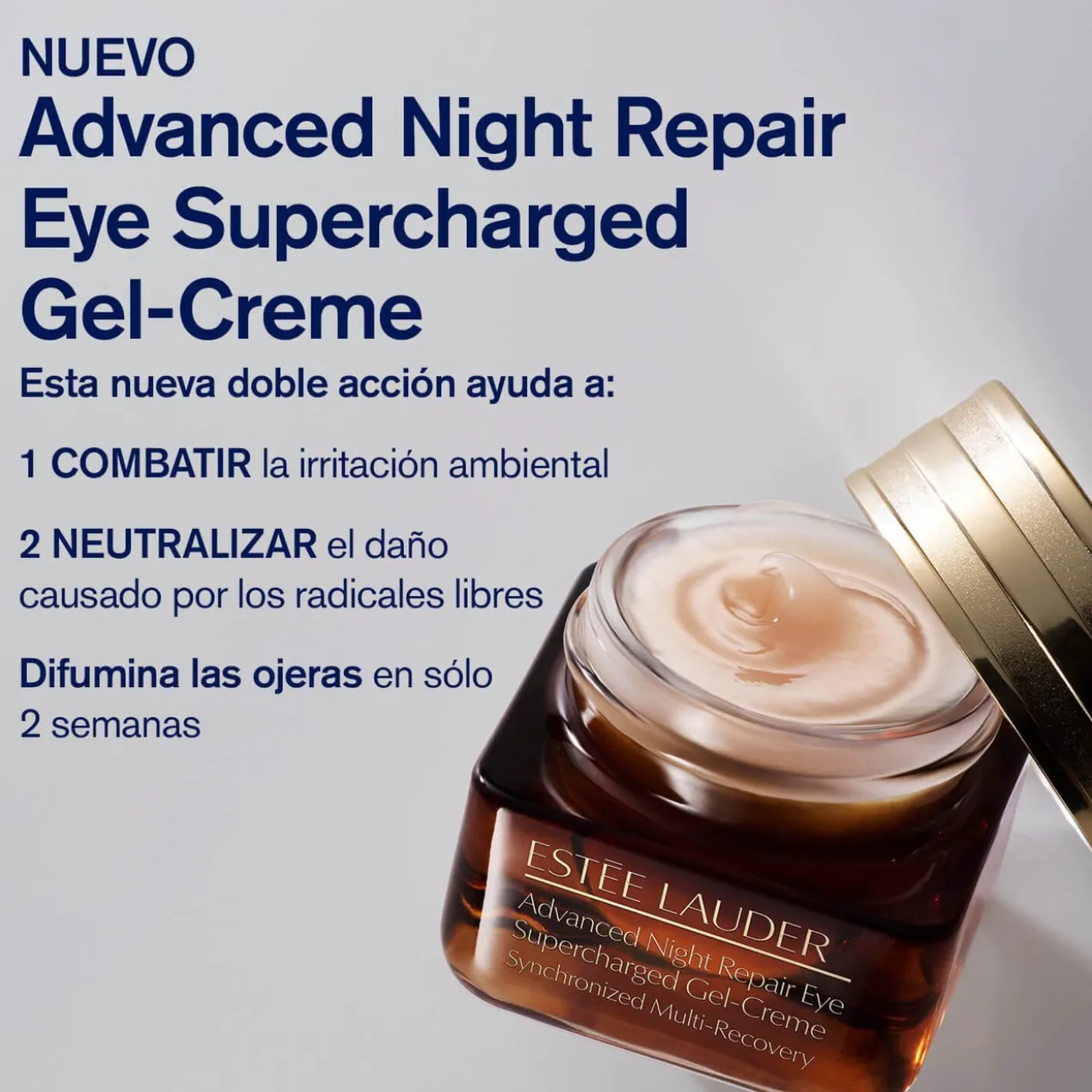 Contorno de olhos anti-olheiras e anti-idade Advanced Night Repair Eye Supercharged Gel-Creme