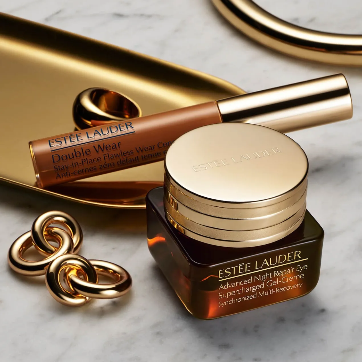 Contorno de olhos anti-olheiras e anti-idade Advanced Night Repair Eye Supercharged Gel-Creme