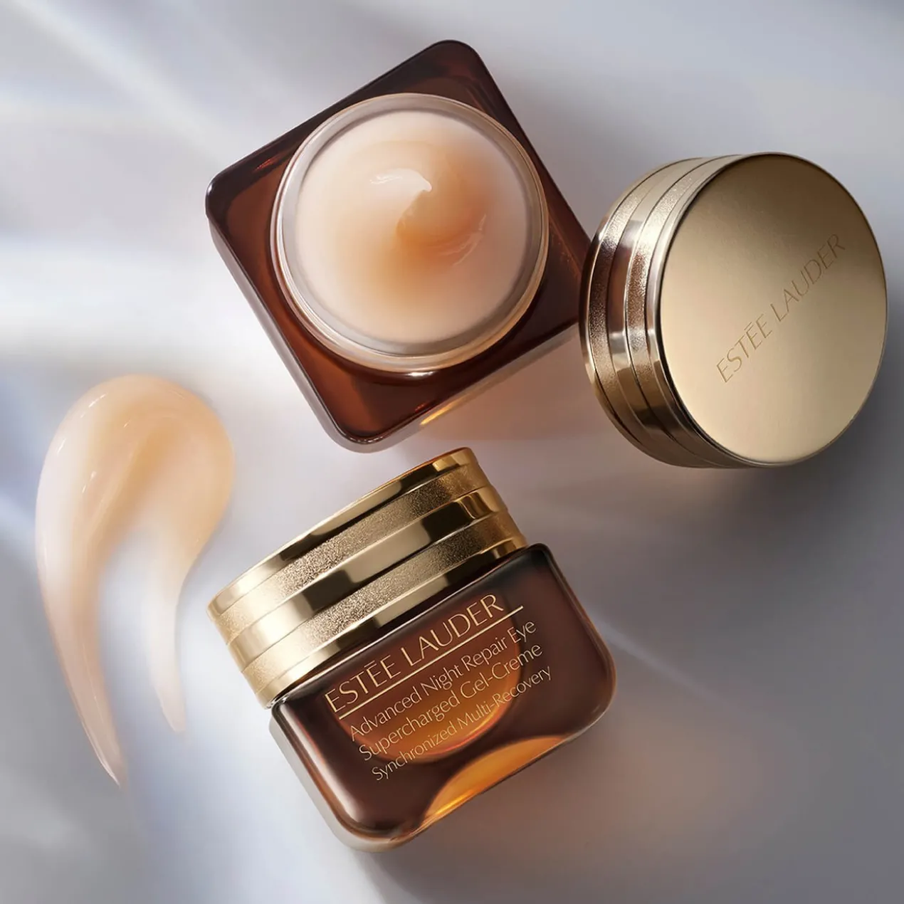 Contorno de olhos anti-olheiras e anti-idade Advanced Night Repair Eye Supercharged Gel-Creme