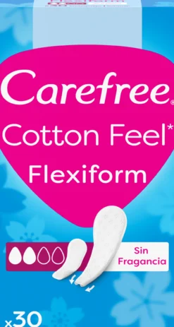 Cotton Feel Flexiform Pensos Diários Absorção Normal Sem Fragrância