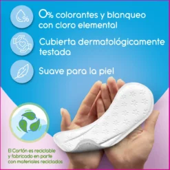Cotton Feel Flexiform Pensos Diários Absorção Normal Sem Fragrância