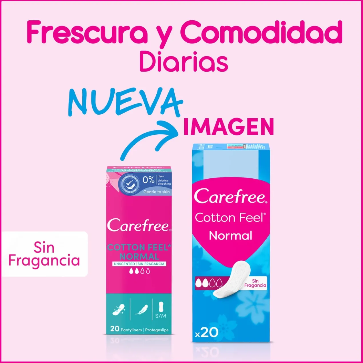 Cotton Feel sem Fragrância Protegeslip Absorção Normal Perfect Fit